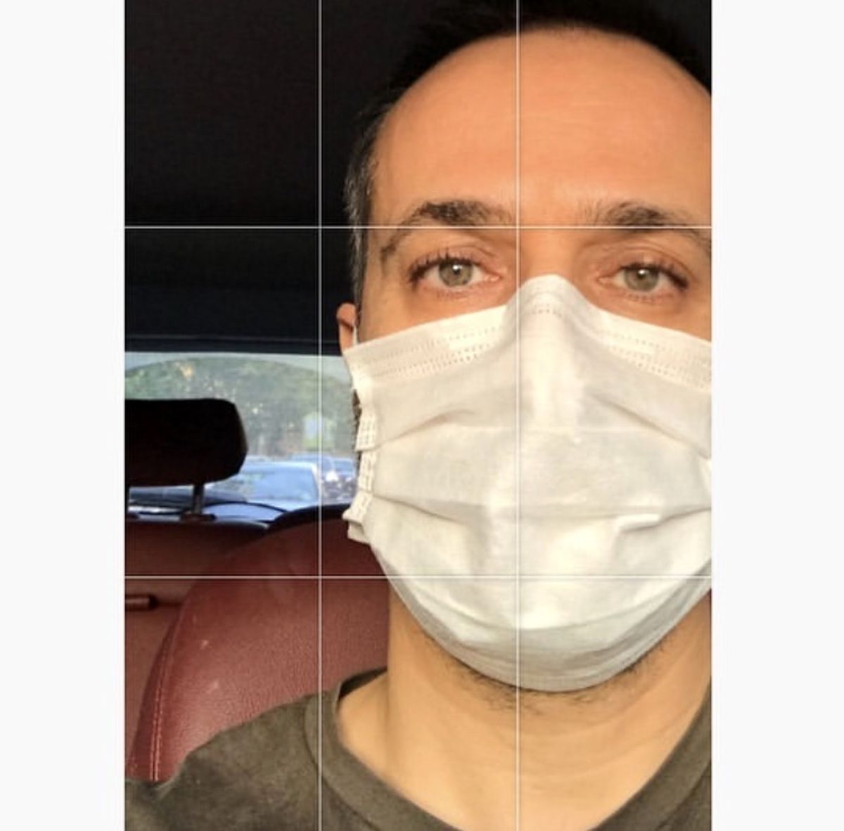 احمد مهرانفر در ماشینش + عکس