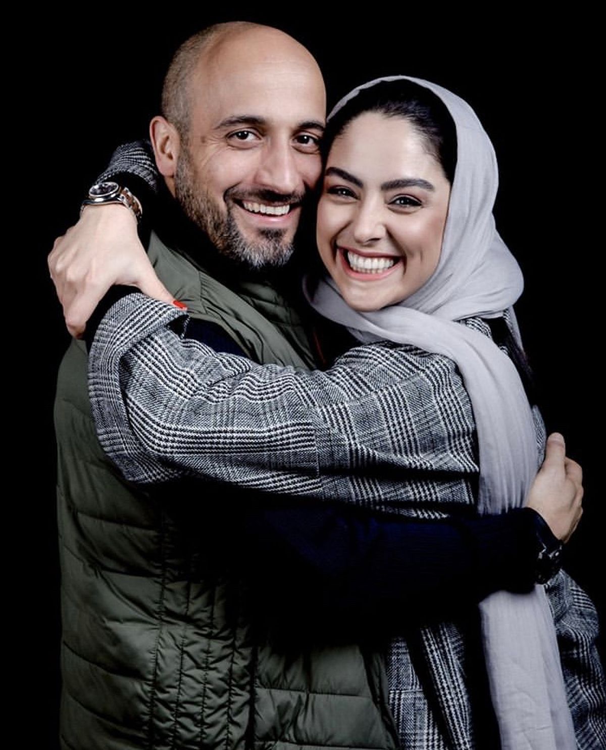 مارال بنی آدم‌در آغوش‌همسرش + عکس