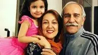 عکس پانته آ بهرام  در کنار پدر و خواهر زاده نازنازیش
