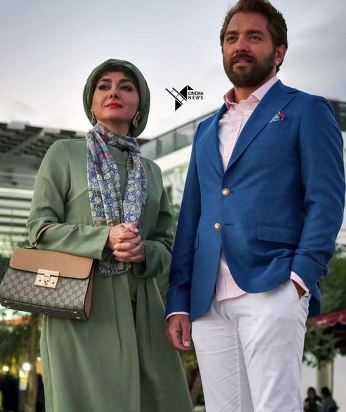 تیپ مجلسی بهرام رادان و هانیه توسلی+عکس