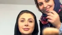 سلفی نیوشا ضیغمی به همراه گریمورش + عکس