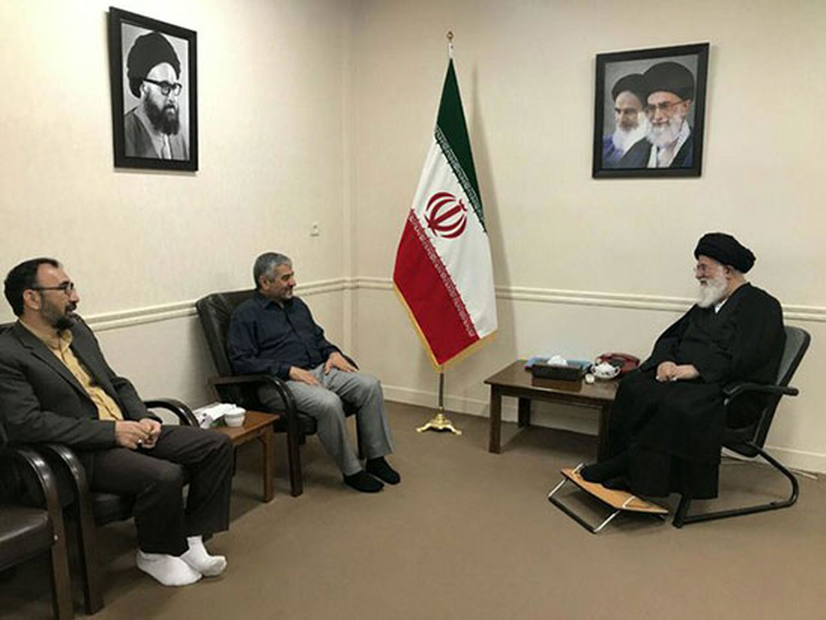سرلشگر جعفری با آیت الله علم الهدی دیدار کرد+عکس