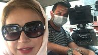 شبنم قلی خانی در پشت صحنه کار جدیدش + عکس
