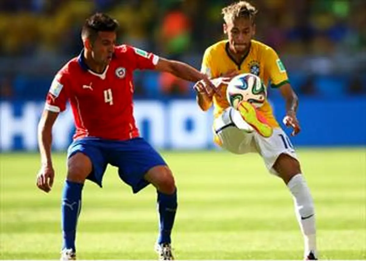 حذف تیم شایسته شیلی / بزیل با شانس در جام ماند