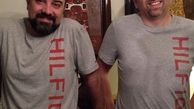ست بامزه برزو ارجمند و‌ دایی اش + عکس