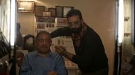 خسرو‌احمدی در حال گریم + عکس