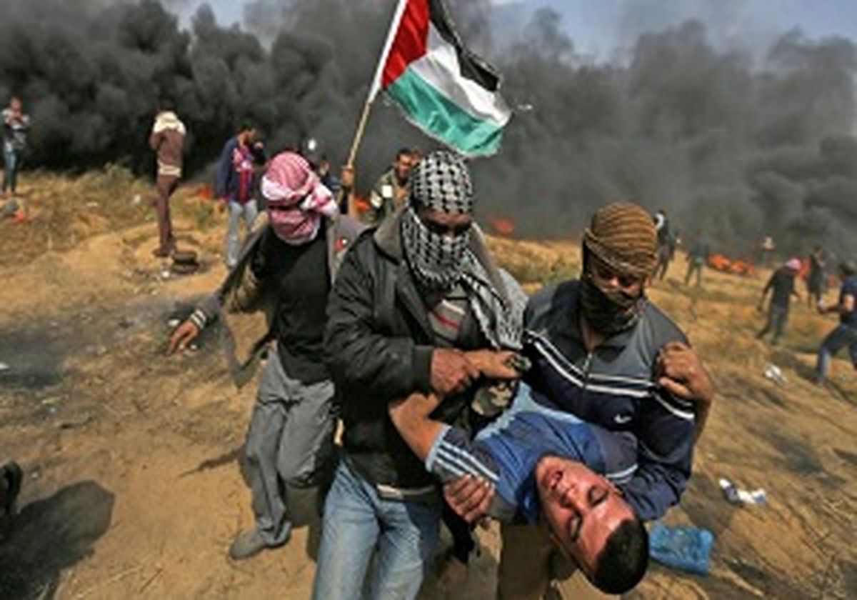 اقدام جوان فلسطینی در به آتش کشیدن مقر تک‌تیراندازهای اسرائیلی