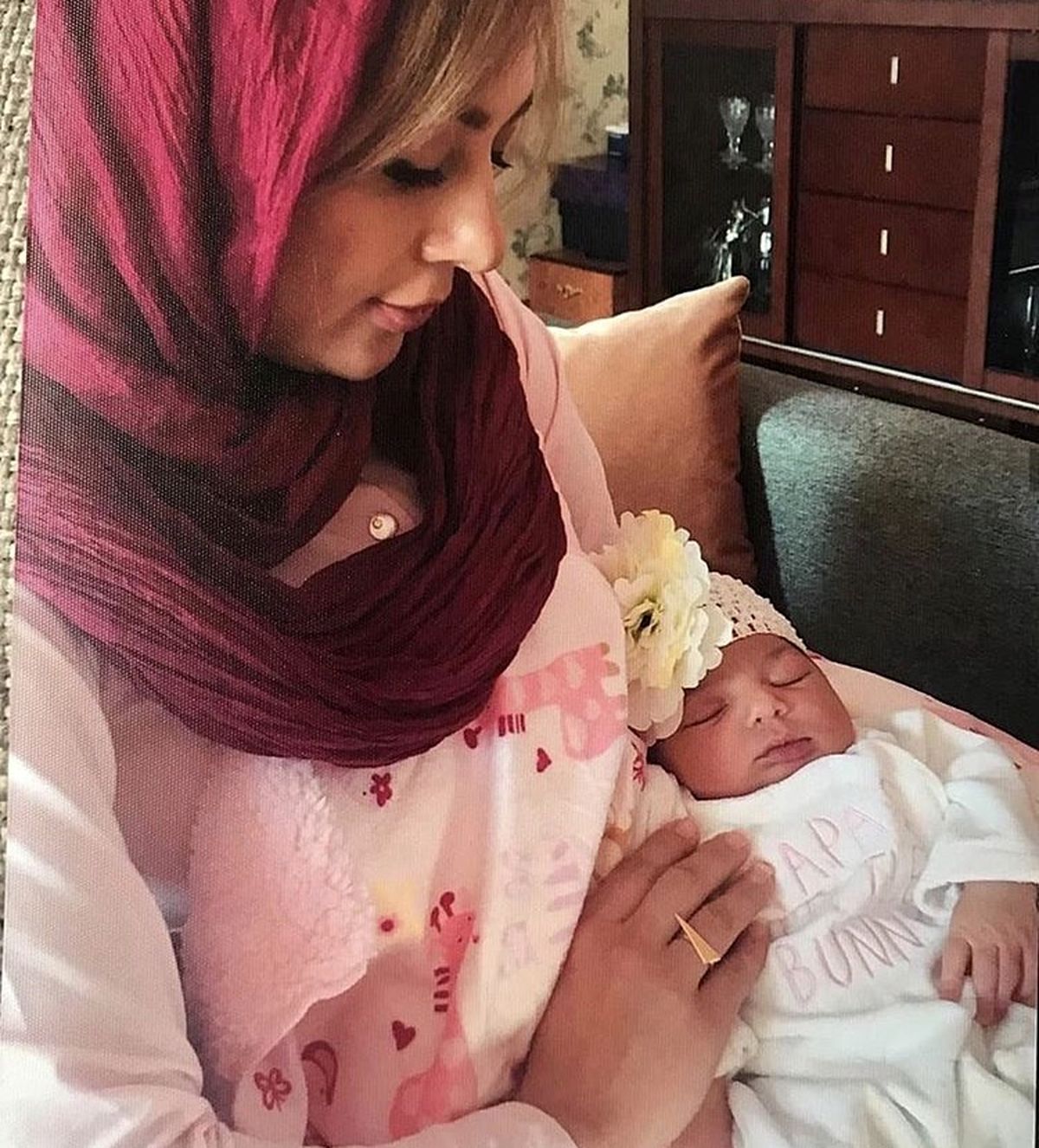 عکسی از زمان زایمان نیوشا ضیغمی