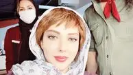 لیلا اوتادی‌در حال گریم کار جدیدش + عکس