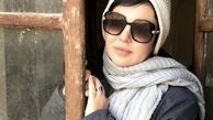 رزیتا غفاری با شال و کلاه زمستانی + عکس