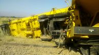 قطارهای باری حامل گندم واژگون شد