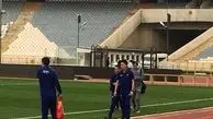بازدید تیم داوری استقلال- العین از زمین آزادی+ عکس