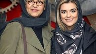 دنیا مدنی درکنار مادرش+عکس