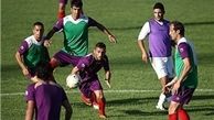شماره چهارده ۱۲۰ کیلویی در تمرین پرسپولیس