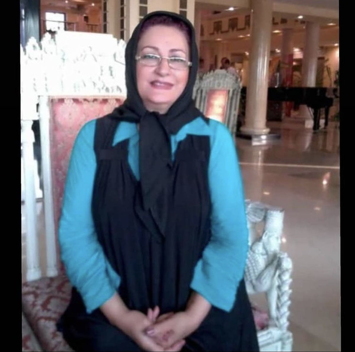 مریم امیرجلالی در لابی هتل + عکس