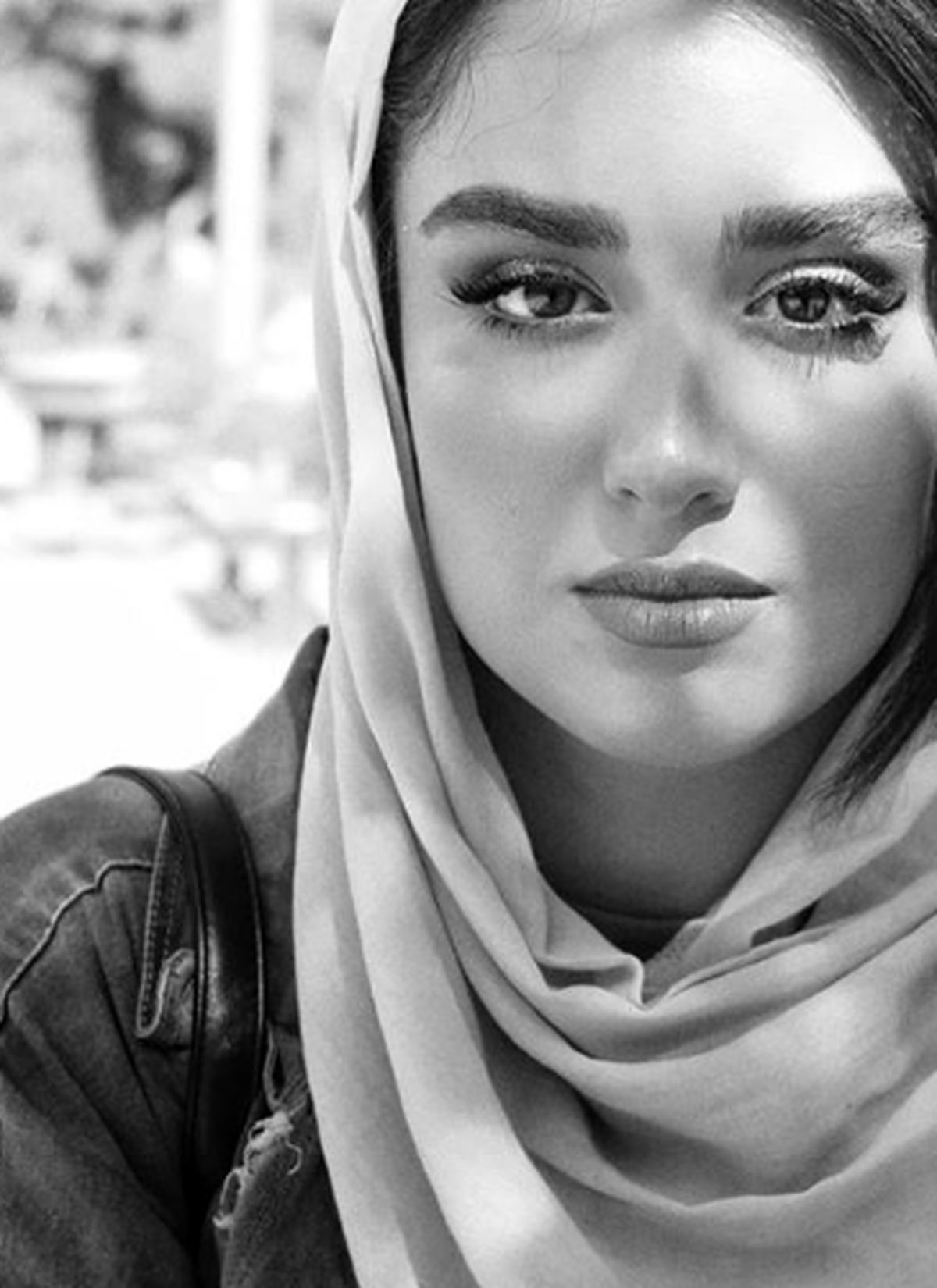عکس سیاه و سفید هانیه غلامی