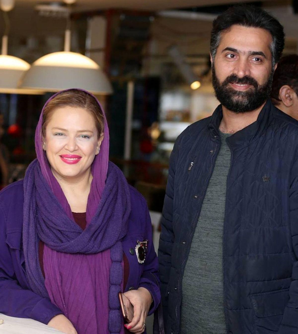 بهاره رهنما و همسرش با تیپ متفاوت و جالب+عکس