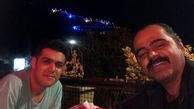 رضا مولایی و دوستش در گردش + عکس