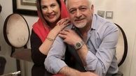 بازیگر مشهور در کنار همسرش + عکس