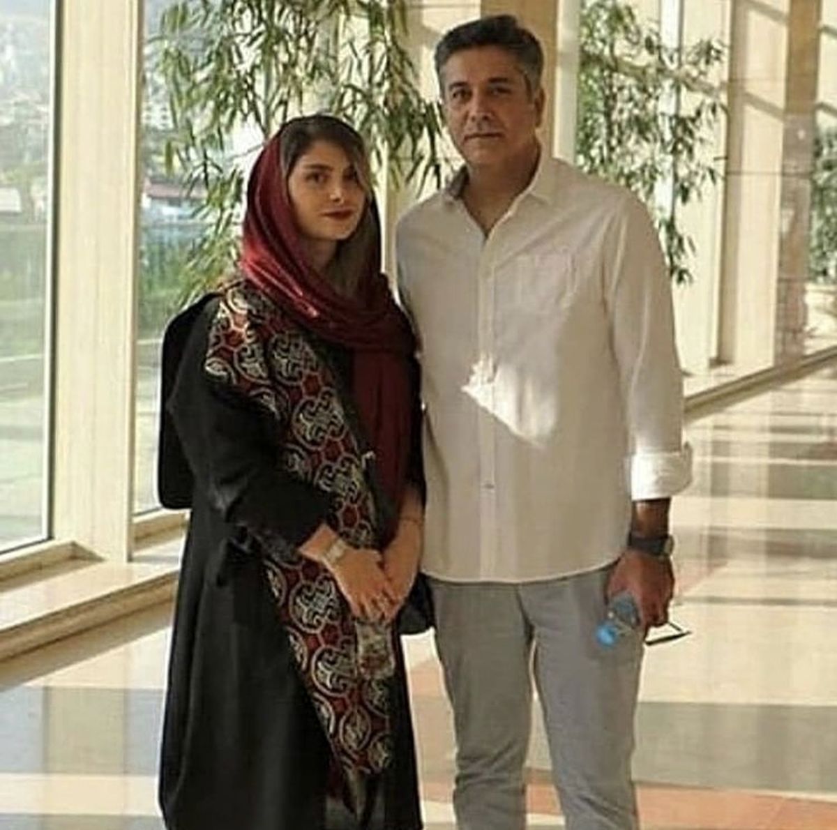 حمیدرضا پگاه و همسرش + عکس