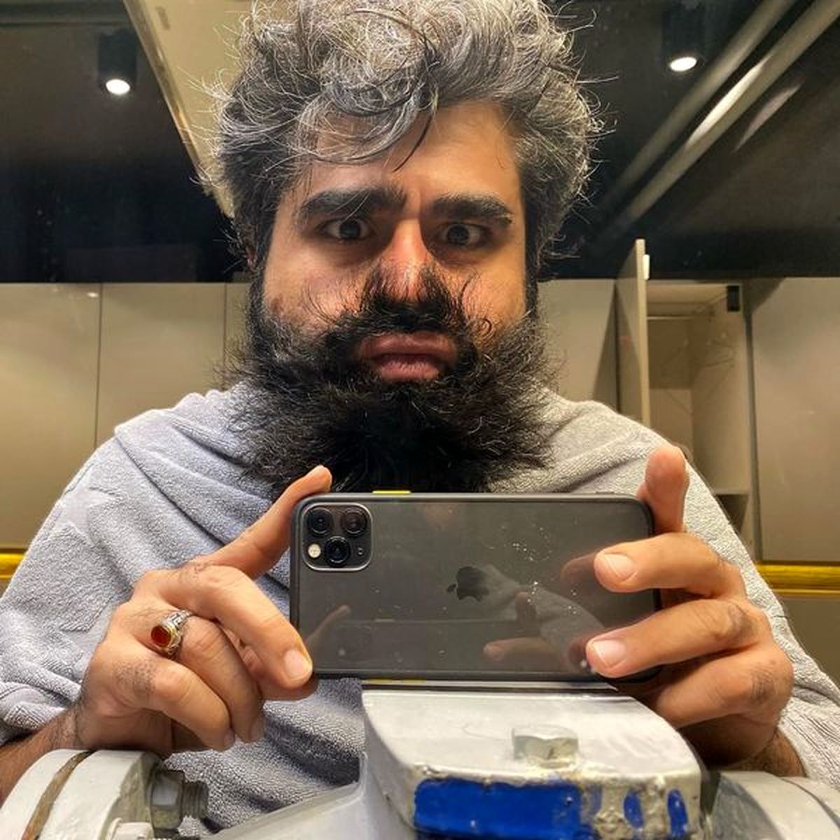 قیافه عجیب و غریب امیر نوری + عکس