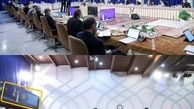 بنری که از جلسه هیئت دولت برداشته شد + عکس