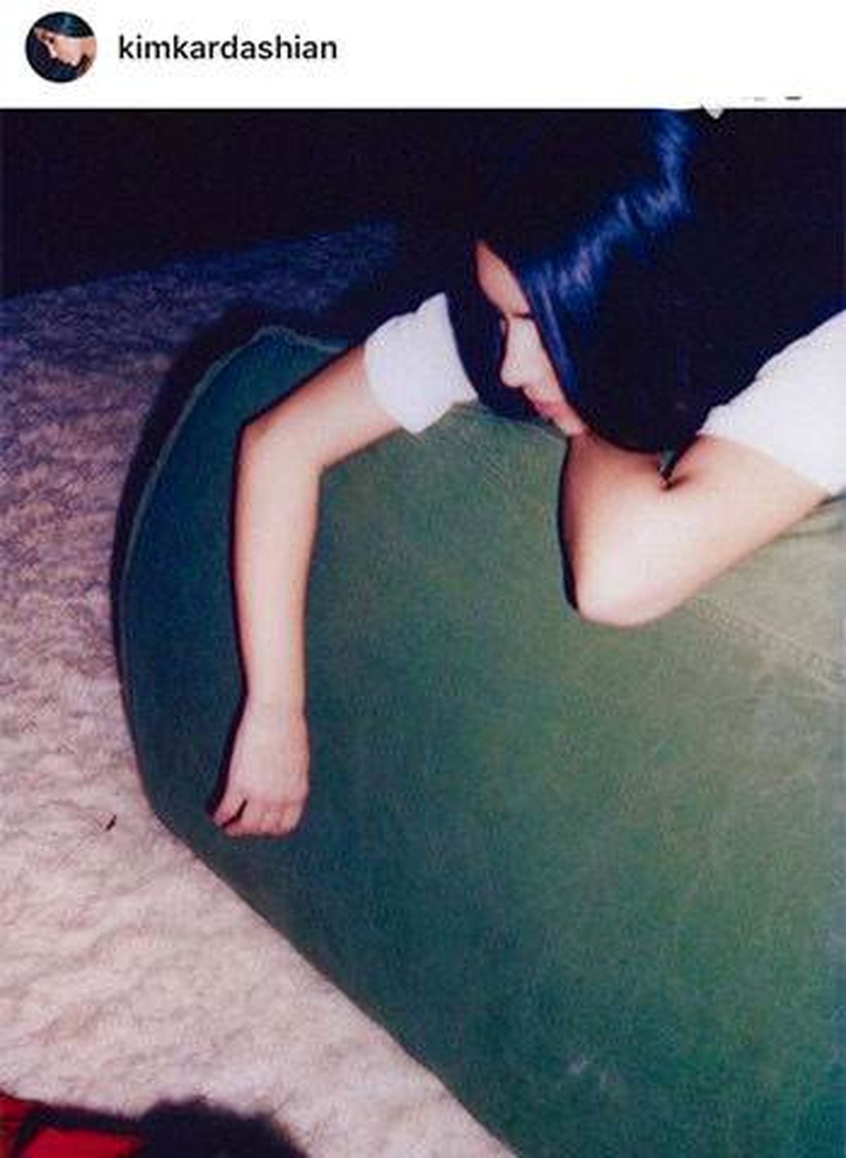 عکسی خسته از کیم کارداشیان