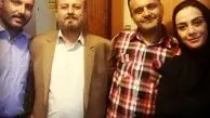 مارال فرجاد و پدرش در کنار همکارانشان + عکس