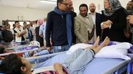 یمن - اشک نماینده سازمان ملل هنگام دیدن کودکان زخمی 
