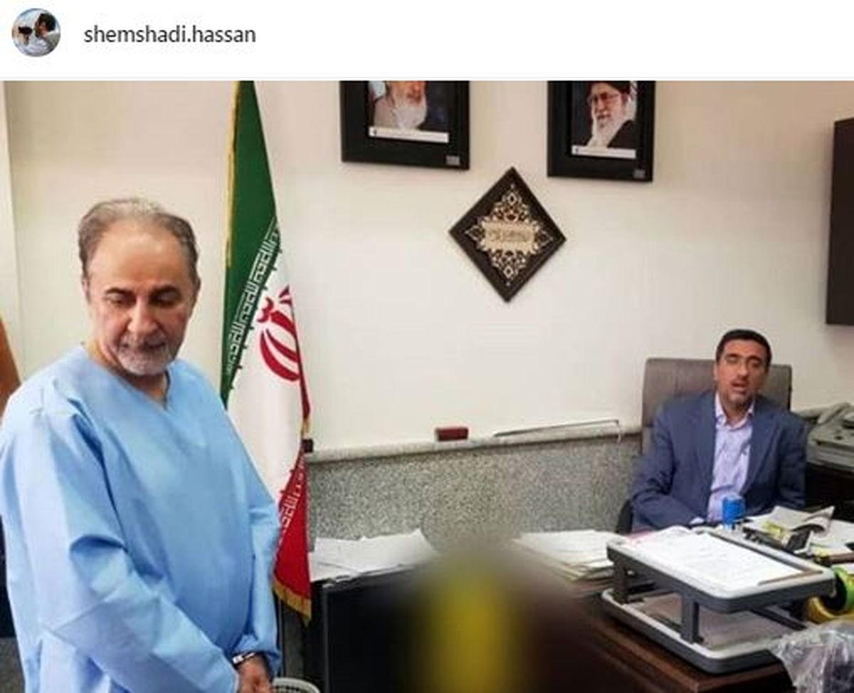 عکس‌العمل آقای خبرنگار به عکس نجفی با لباس زندان