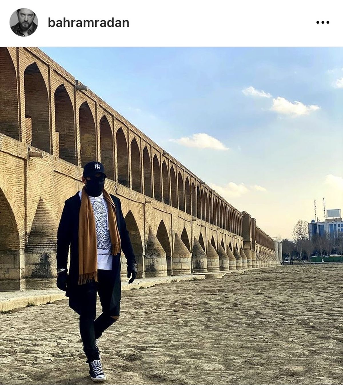 اصفهان گردی بهرام رادان + عکس