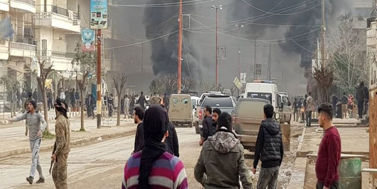 انفجار تروریستی در «عفرین» سوریه 