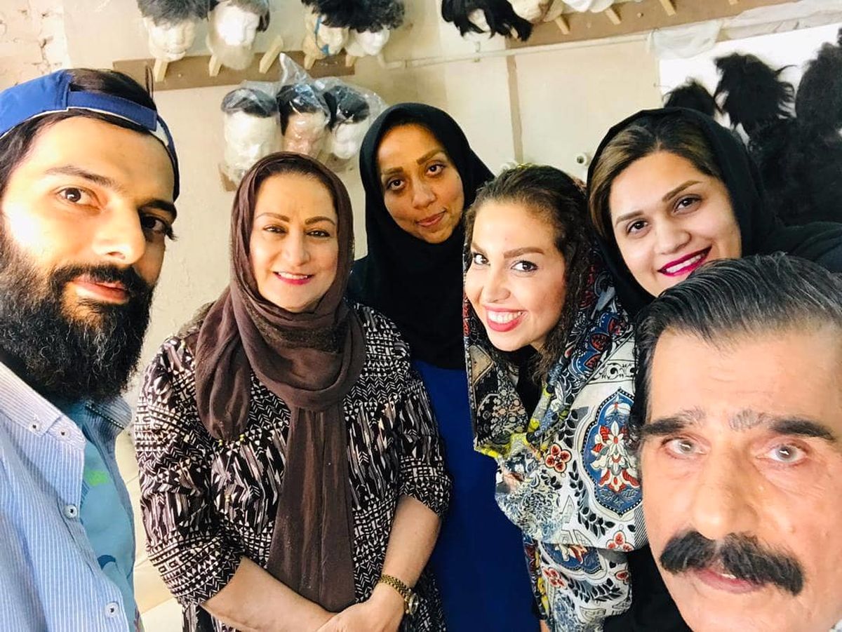 مریم امیر جلالی در پشت صحنه فیلم جدیدش+عکس