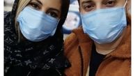 سلفی جدید بابک جهانخش با همسرش + عکس