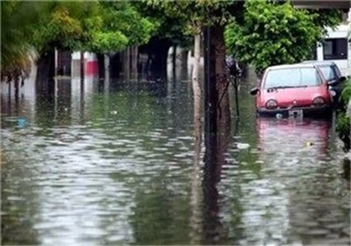 باران شدید ساری را فرا گرفت