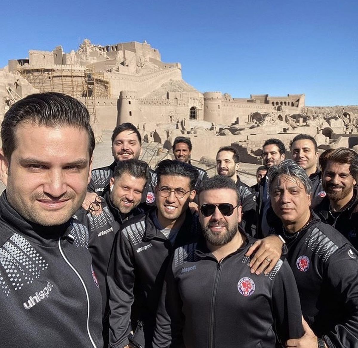 جمعی از آقایون بازیگر در بم + عکس