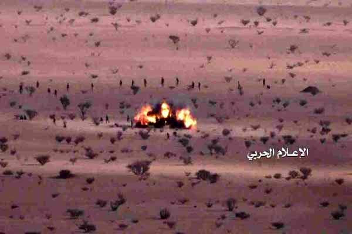 انهدام خودرو نظامیان عربستان در جیزان