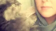 شیوا ابراهیمی و حیوان خانگی اش+عکس