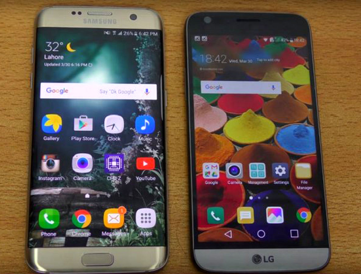 آزمون سرعت بین گلکسی S7 Edge و ال‌جی G5