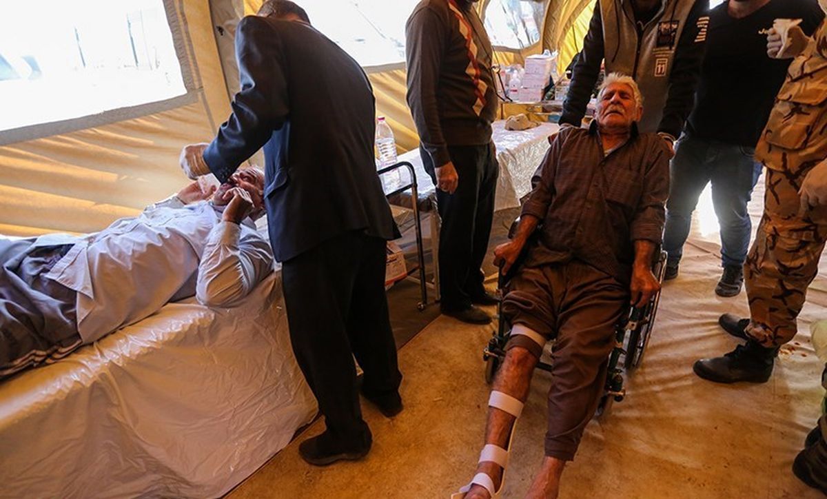 مجروحان زلزله کرمانشاه به تهران رسیدند