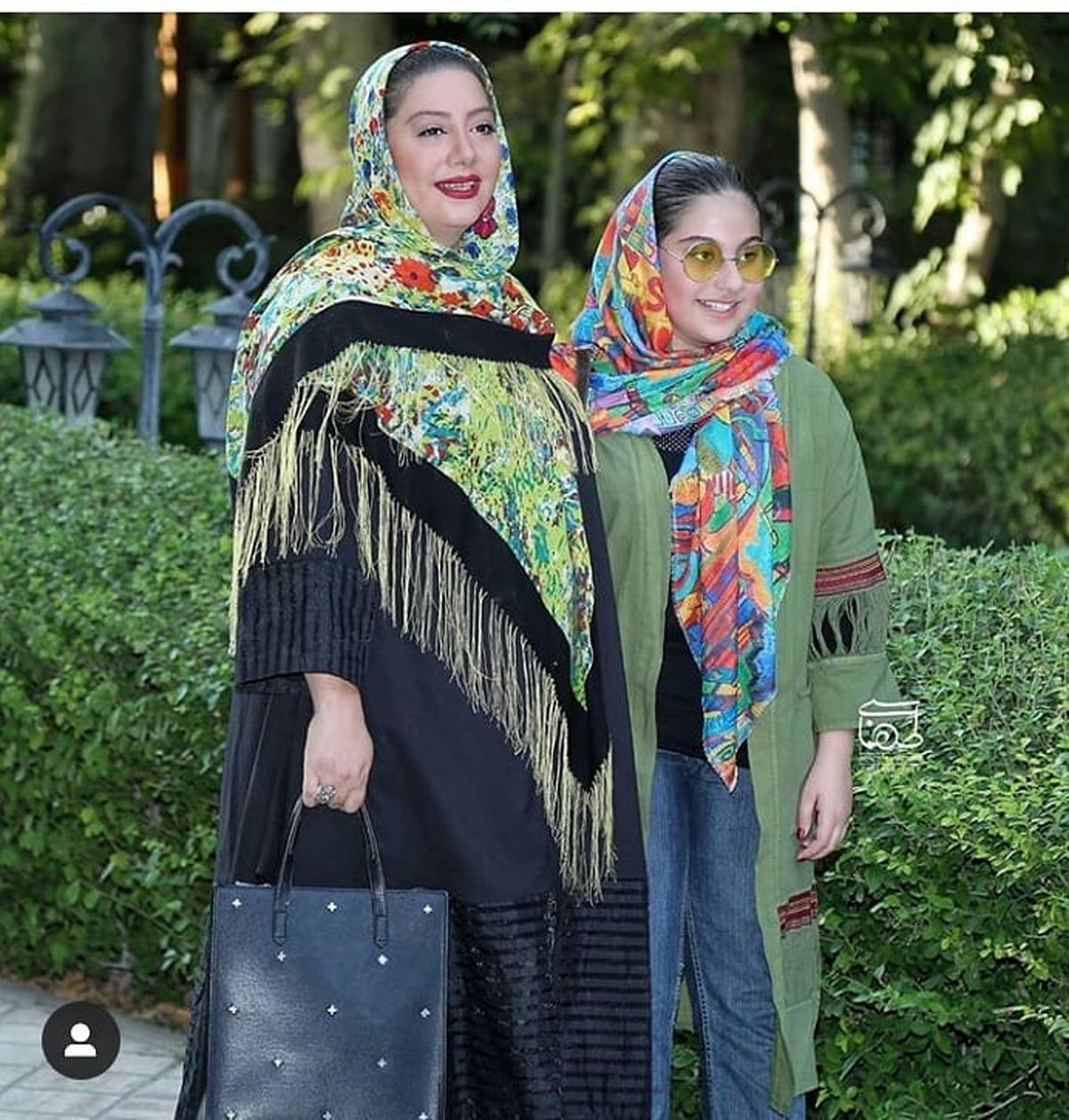 عکس خواهر بازیگر رضا داوود نژاد و خواهرزاده اش