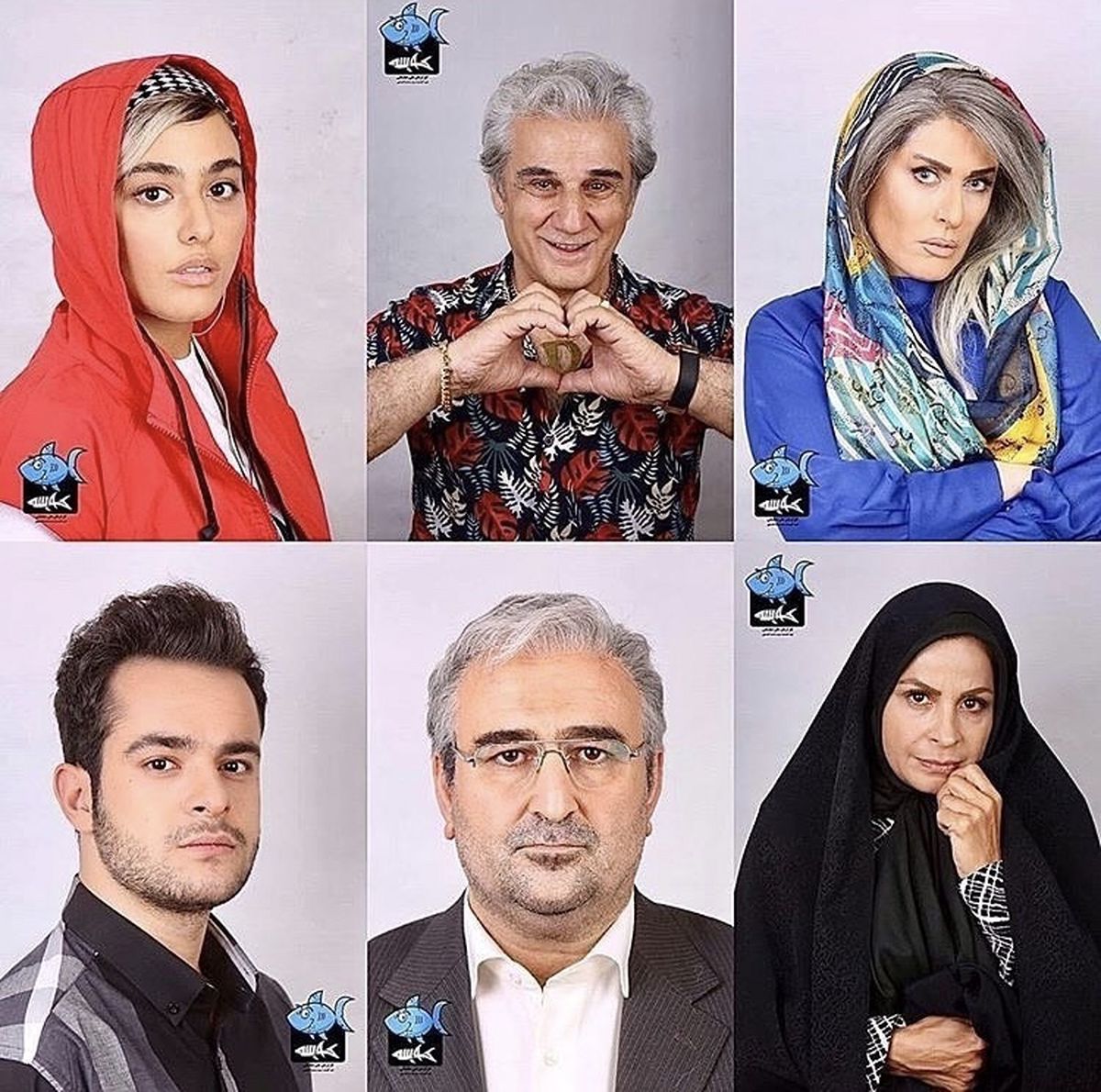 تست گریم اولیه بازیگران کوسه + عکس