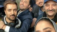 بهاره کیان افشار در جمع بازیگران معروف + عکس