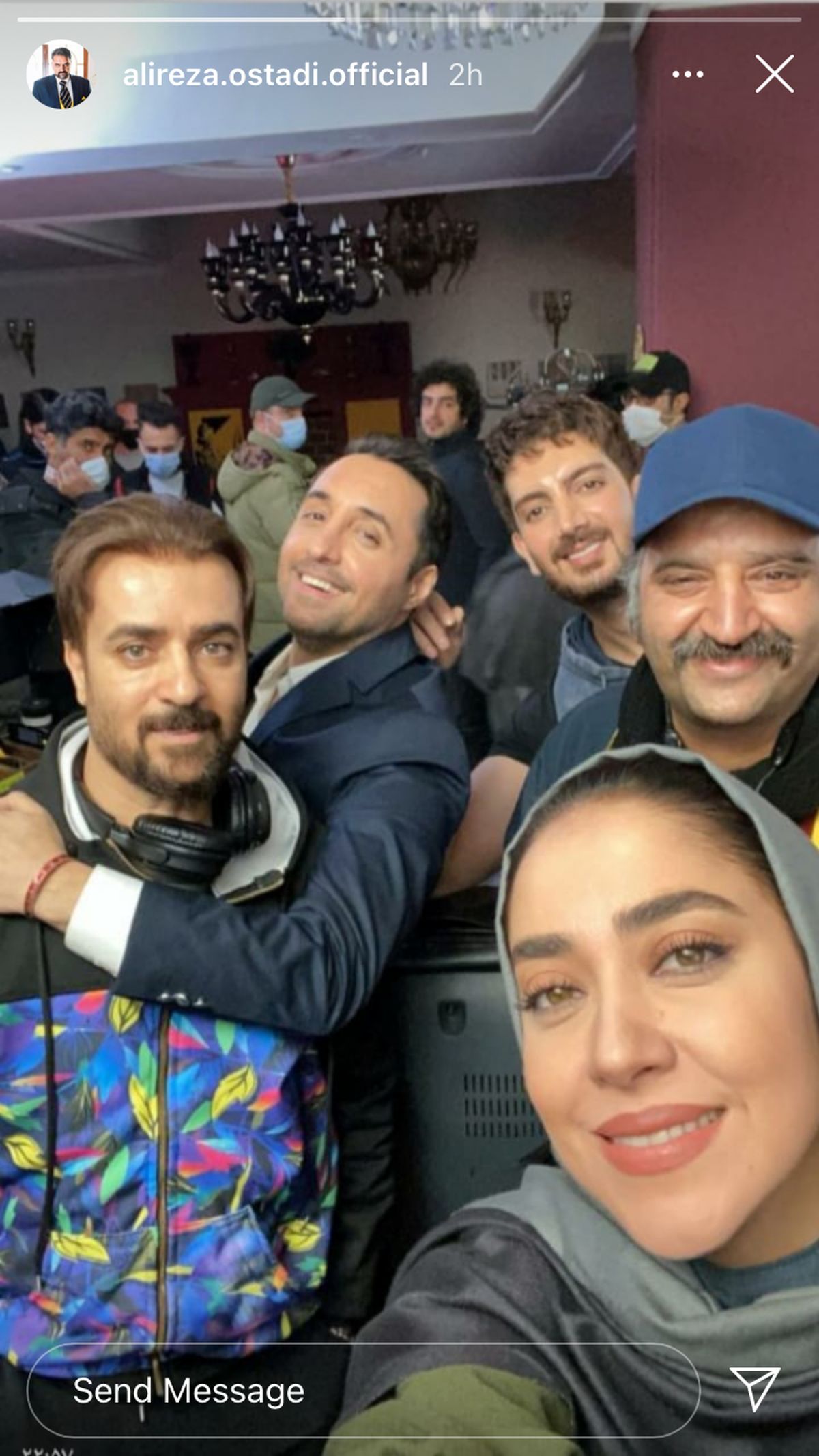 بهاره کیان افشار در جمع بازیگران معروف + عکس