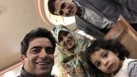 منوچهر هادی در کنار خواهر و خواهرشوهرش + عکس