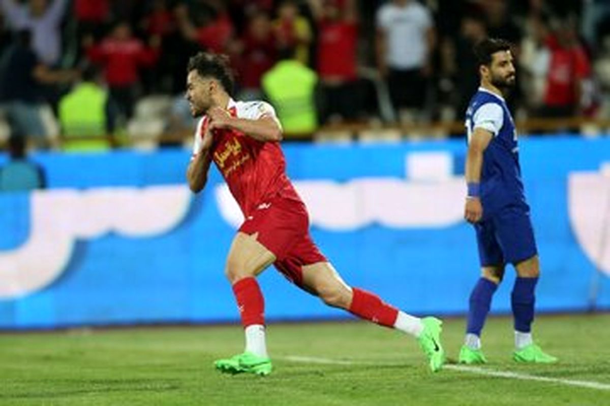 تصویر سانسور شده شادی گل بازیکن پرسپولیس در تلویزیون