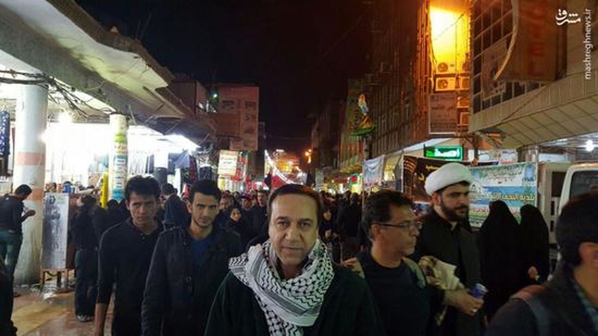 خواننده انقلابی در نجف/عکس