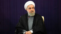 حضور روحانی در مراسم اولین سالگرد درگذشت مادرش