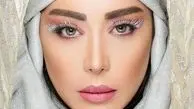  سارا منجزی پور با میکاپ ملکه برفی
