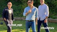 دوستان اروپایی پیمان معادی در پارک + عکس